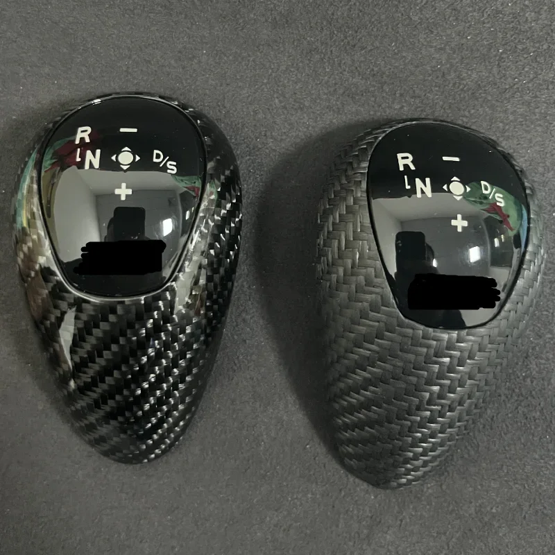 حقيقي ألياف الكربون والعتاد التحول المقبض غطاء بديل لسيارات BMW M2 M3 M4 M5 M6 F87 F80 F82 F83 F10 F12 F13 F06 #2