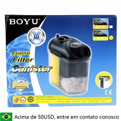 BOYU 150L/H fish tank external filter barrel fish tank aquarium filter filter box EF-05 suitable for 70L fish tank