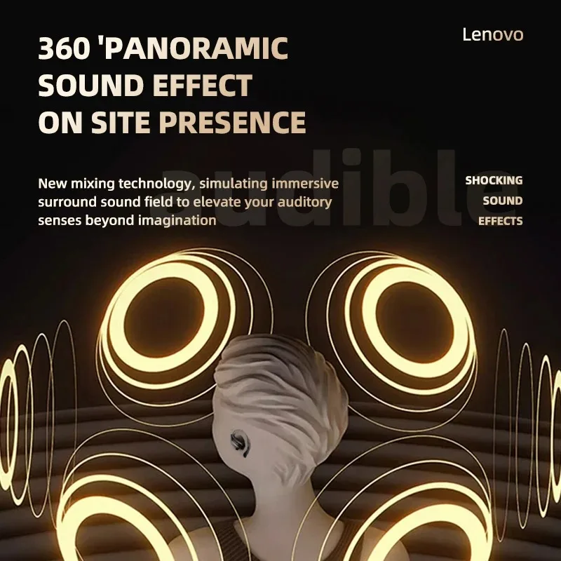 سماعات أذن أصلية رسمية 100% لينوفو EA305 مزودة بتقنية البلوتوث سماعة أذن لاسلكية تعمل بالبلوتوث وعمر بطارية 24 ساعة مع زمن انتقال منخفض