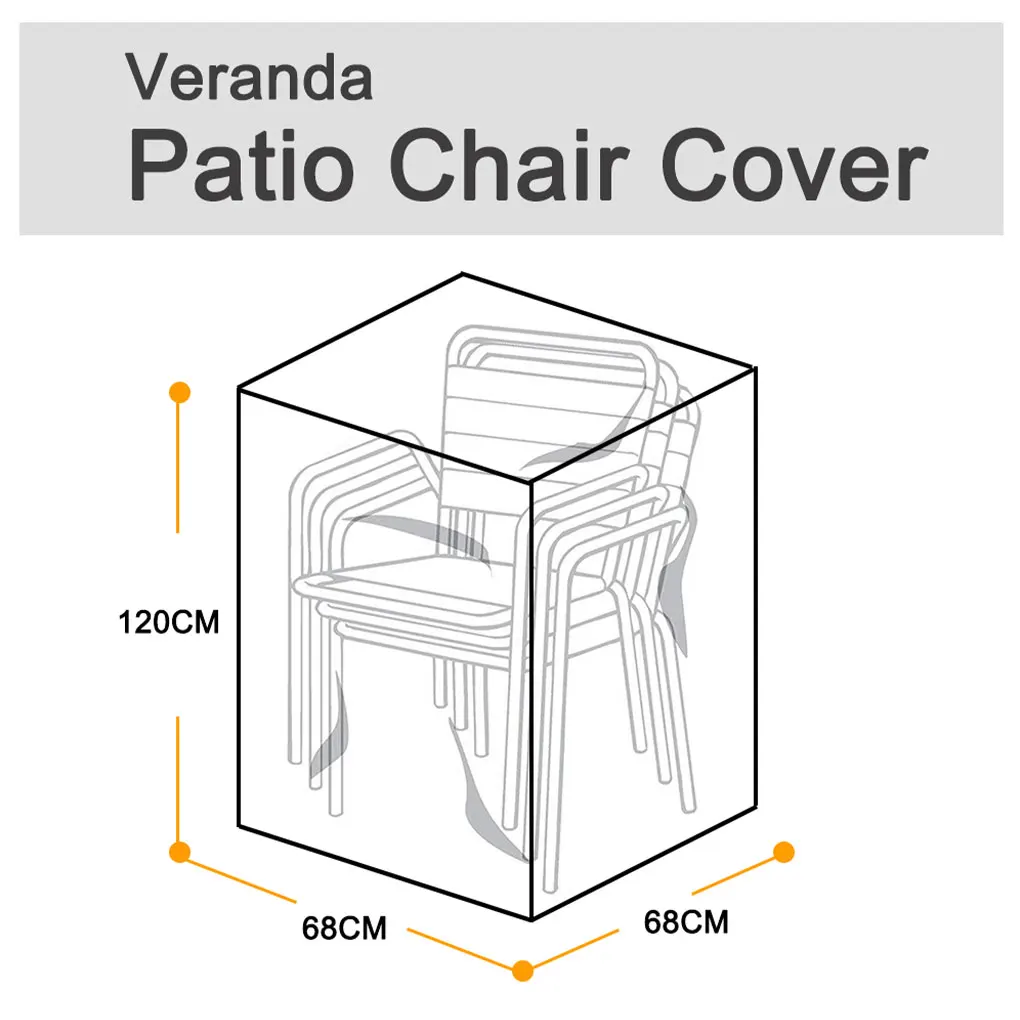 OxfordCloth Stackable Outdoor Furniture With These Chair Covers Easy To Clean Outdoor Chair Covers Outdoor Chair Cover