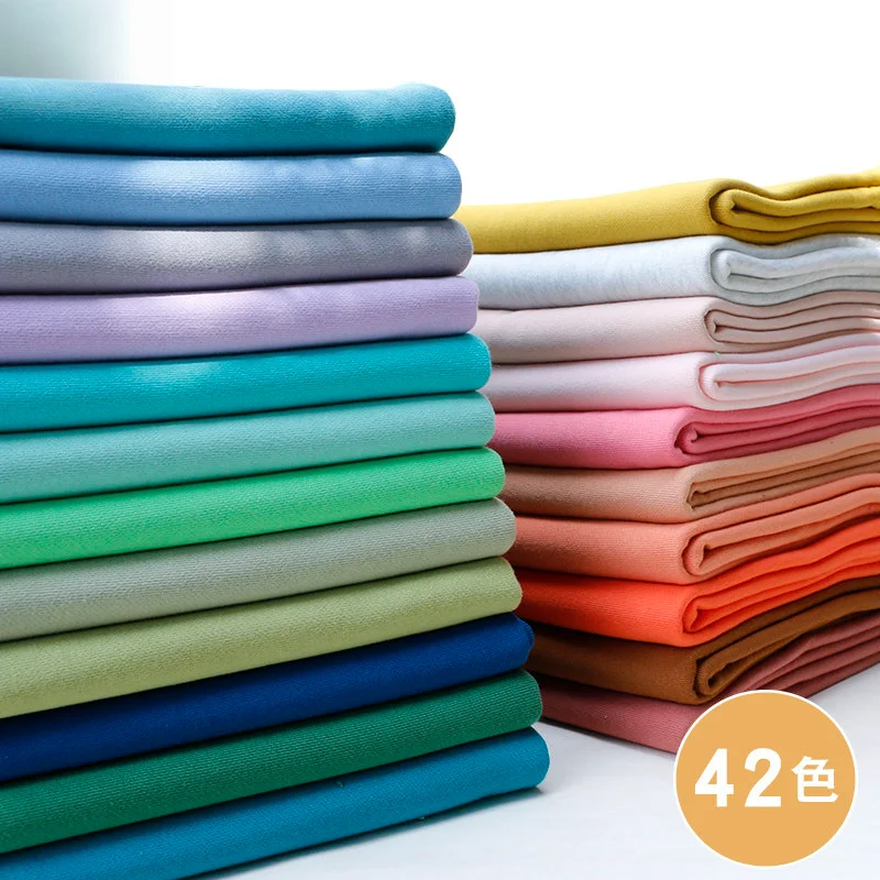 

Плотная махровая ткань из чистого хлопка, трикотажный футер для худи, брюк, свитеров, спортивных штанов, для шитья своими руками, дизайнерская ткань