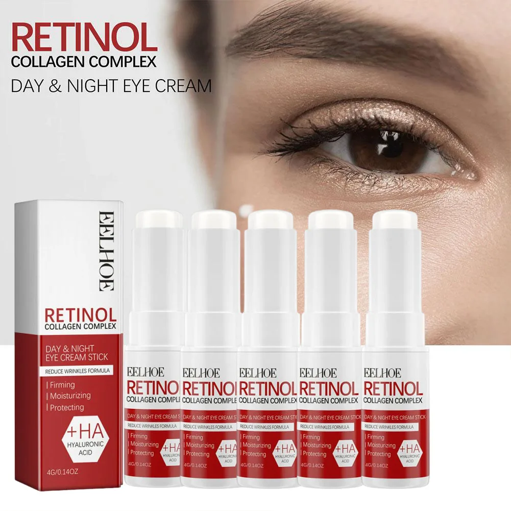 Retinol crema para ojos en barra antienvejecimiento desvanecimiento ojeras debajo de los ojos eliminar bolsas de ojos hidratante reafirmante cuidado de la piel de los ojos