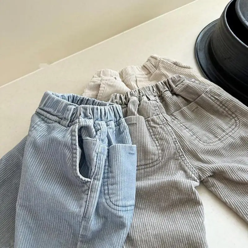 2024 Frühling neue Baby Jeans hose Kinder Jungen feste Freizeit hose Kleinkind Mädchen Jeans Kinder Harems hose Baby kleidung