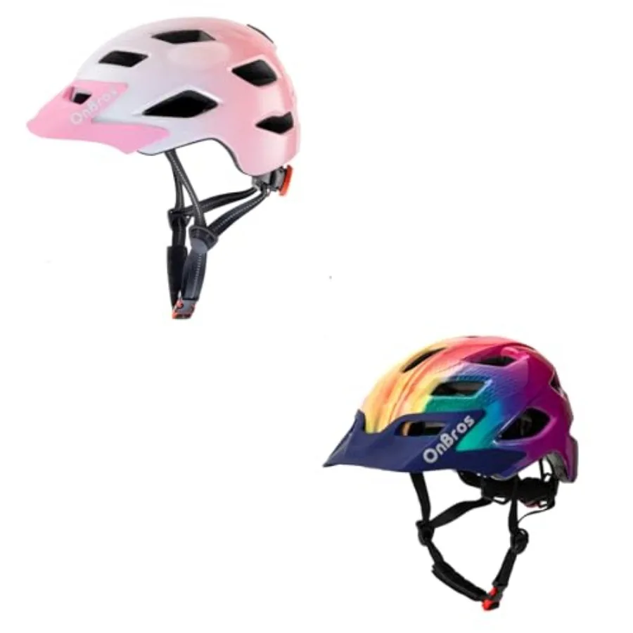 

Bike Helmet Helmet for Kid 5-8-12-14 Ages Helmet Boys and Girls Bicycle for with Visor Lightweight and Adjustable Youth Bike He