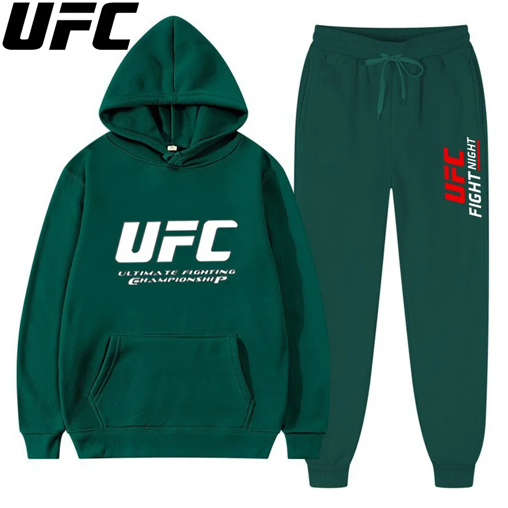 

Мужской пуловер с капюшоном, повседневная спортивная одежда, комплект из двух предметов для мужчин