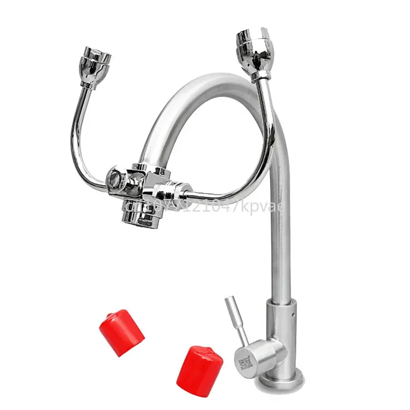 

eye washer 304 stainless steel faucet dual-use