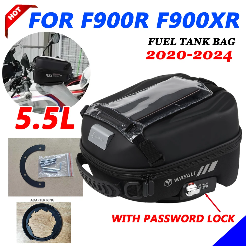 For BMW F900R F900XR F 900 R/XR 2020-2022 2023 2024 F900 R XR Motorcycle Tank Bag Navigation Bags Storage Bag With Password Lock