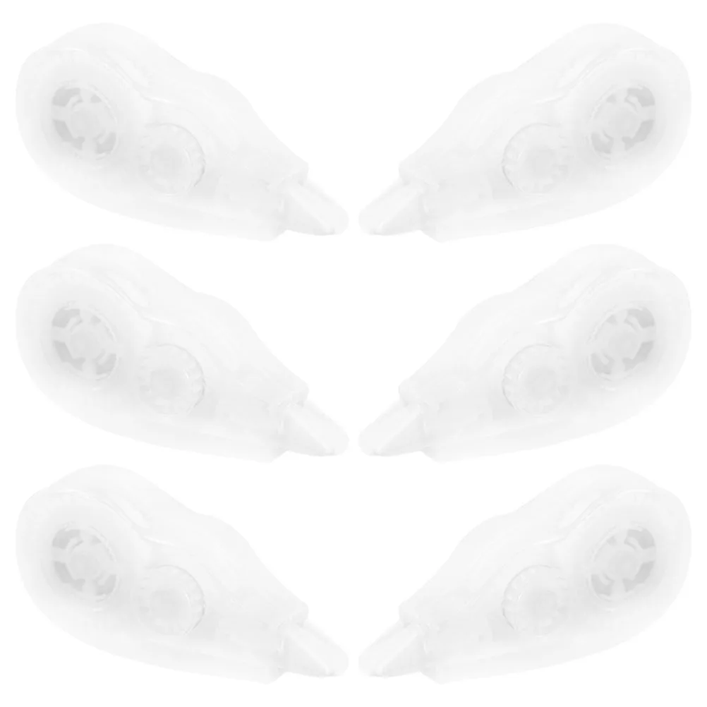 6 قطعة شريط تصحيح أبيض تصحيحات فورية محمولة مريحة الشريط الأسطوانة لطلاب المكاتب المدرسية لوازم القرطاسية #4