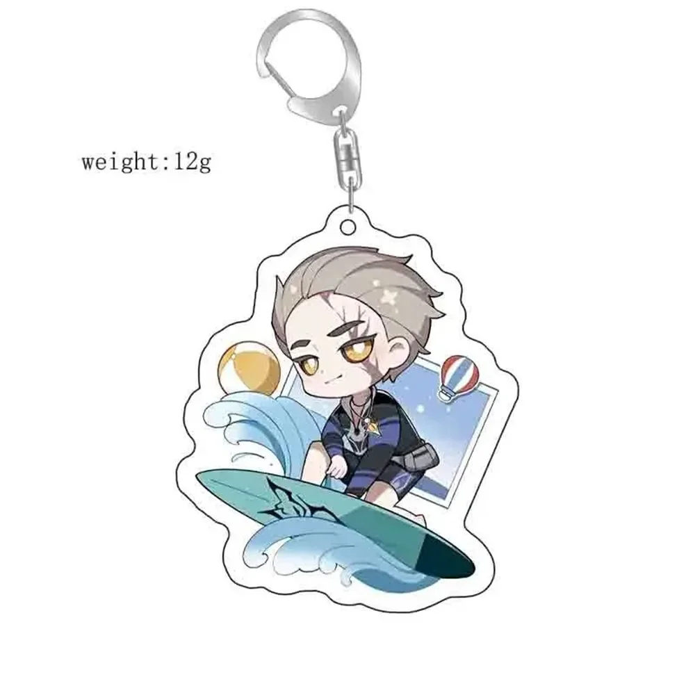 

6CM Anime Identity V cute Acrylic Keychain Model Cosplay Characters Ornament Accessories Goods Collection Christmas Gifts