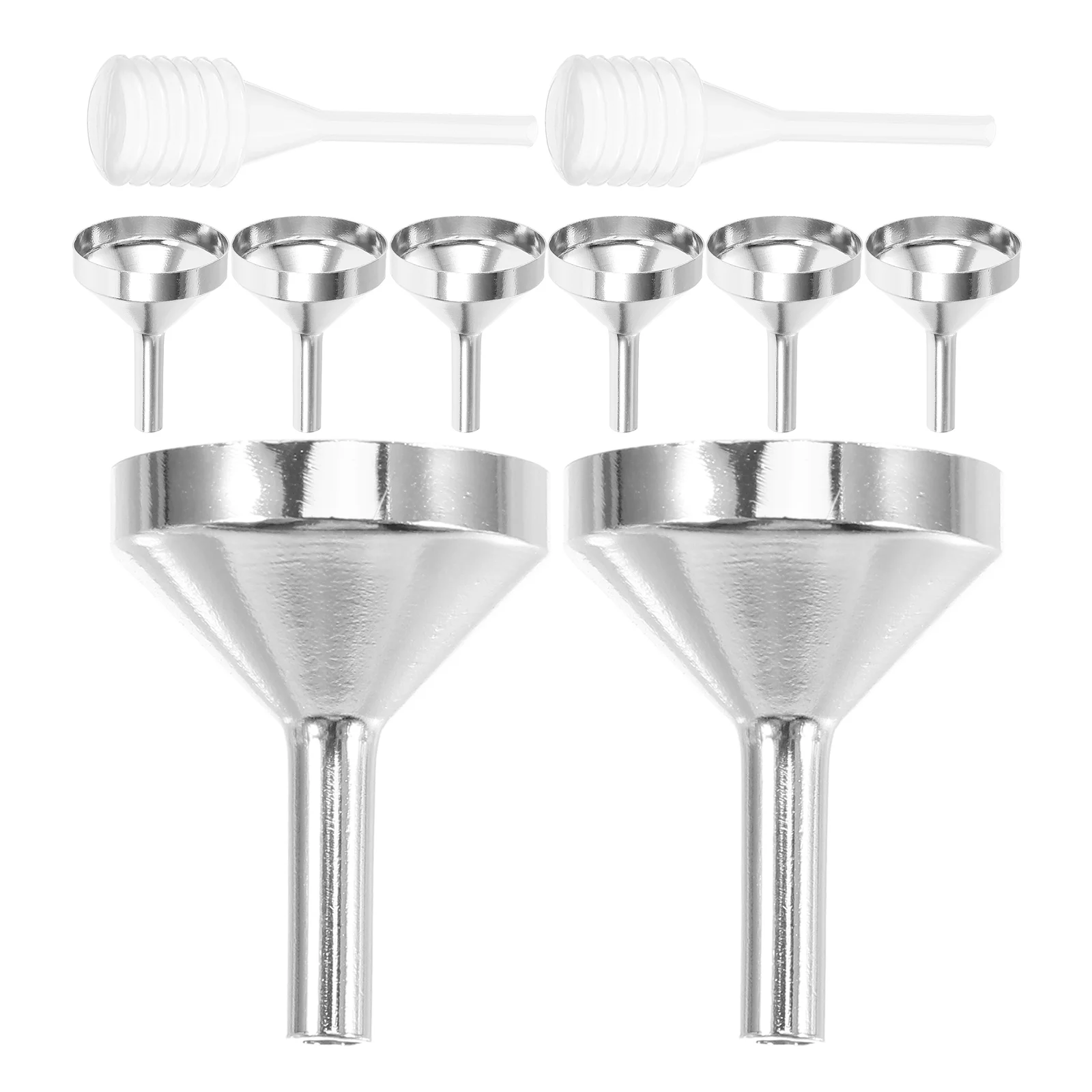 Metal Funnel Fan Aluminum Oxide Small for Water Bottle Pipette Reusable Mini Funnels Filling Bottles Tiny Skincare Lab