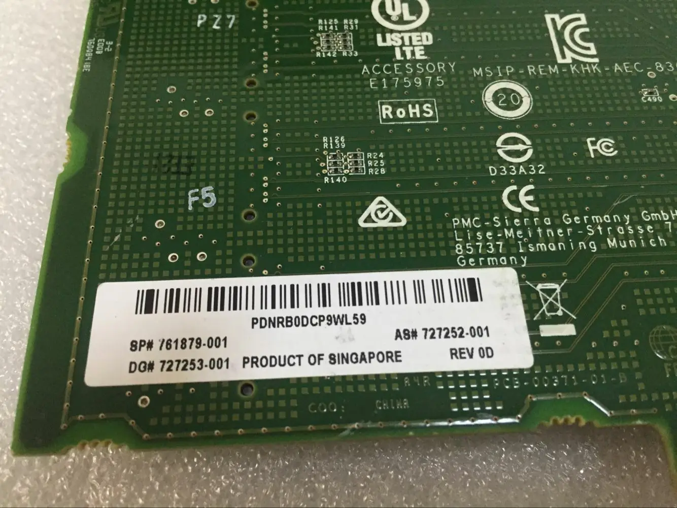 AEC-83605 761879-001 727252-Expansão 001 727253-001 Smart Array PCB 12GB