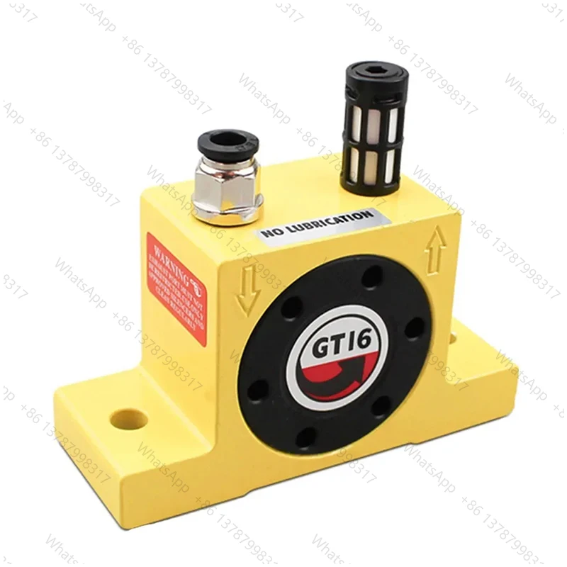 GT-16 Pneumatic Vibrator Aluminum Alloy Turbine Pneumatic Vibrator Industrial Air PneumaticVibrator With Connector