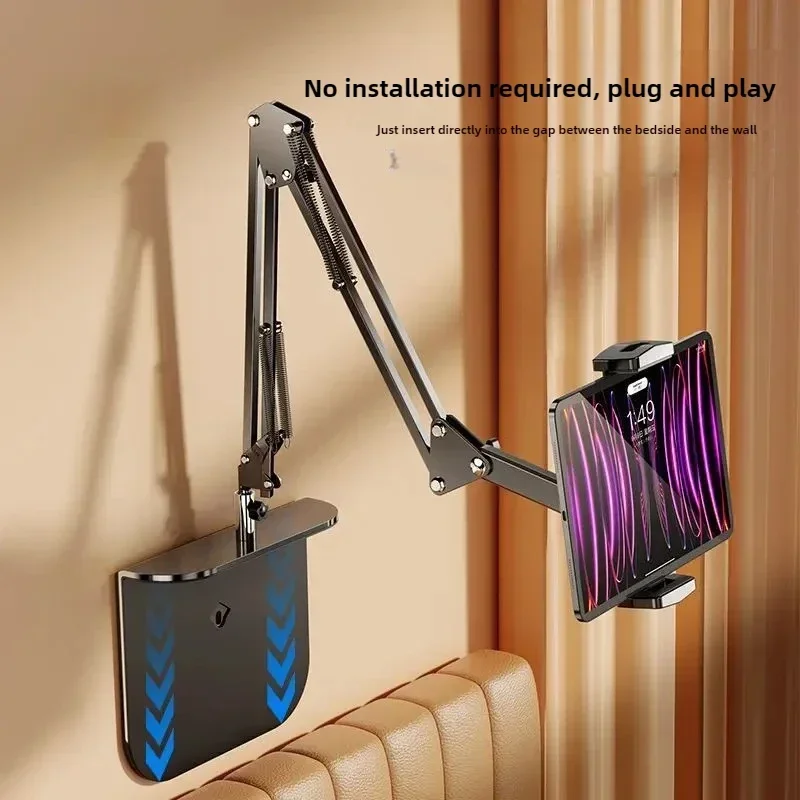 Bed Tablet Stand for iPad 360째 Rotating Tablet Holder with 90cm Metal Arm Adjustable Bed/Desk Stand for 4.7-12.9 Inch Devices