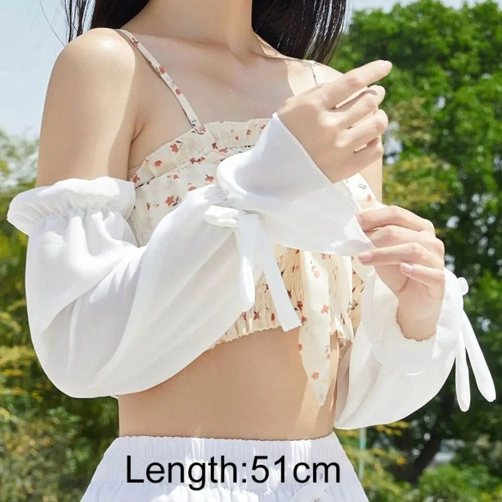 Chiffon Bogen Eis hüllen Outdoor Sonnenschutz wind dicht Sommer lose Sonnenschutz hülle UV-Schutz Arm Eis hülsen