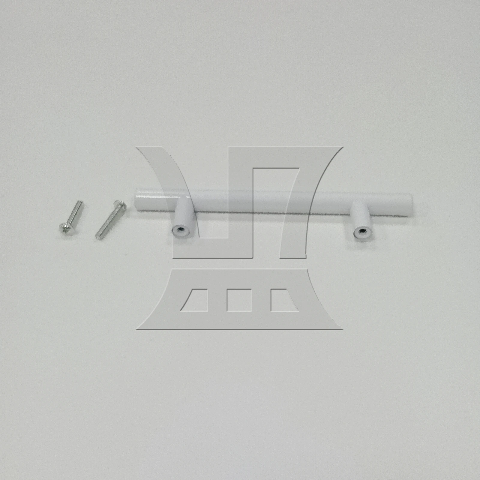 1pc Stainless Steel Cabinet Handle Hole Spacing 9.6cm White for Furniture Vanity