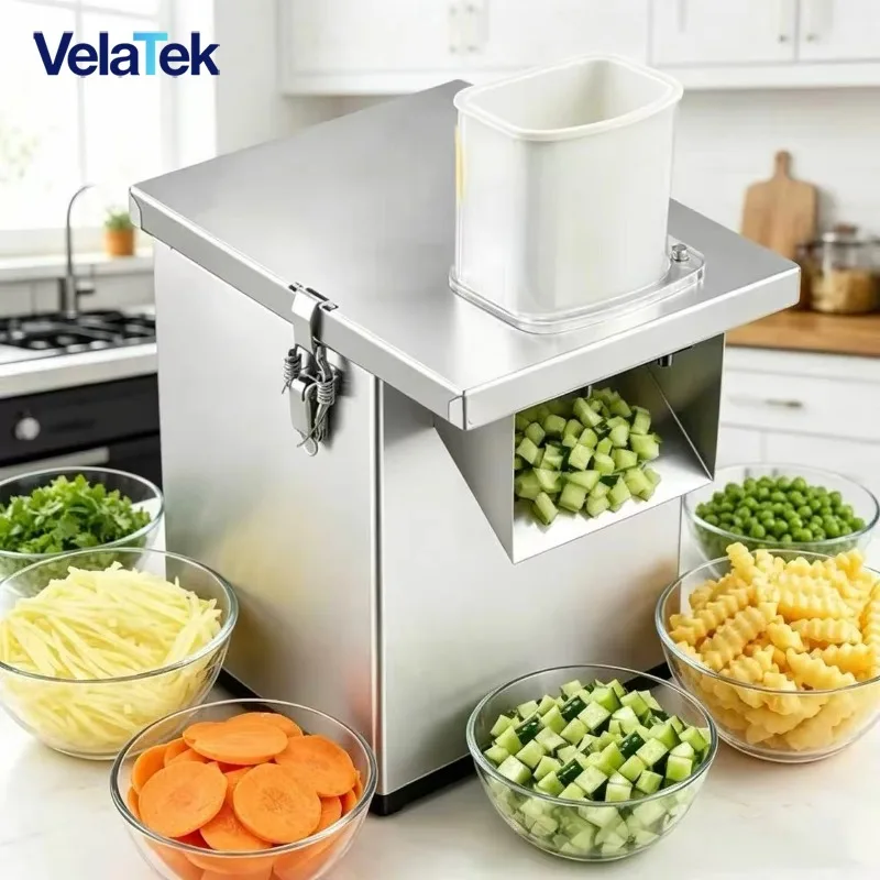Durable Stainless Steel Vegetable Processor, 300W Efficient Food Slicer, Multi-Functional Commercial Kitchen Equipment