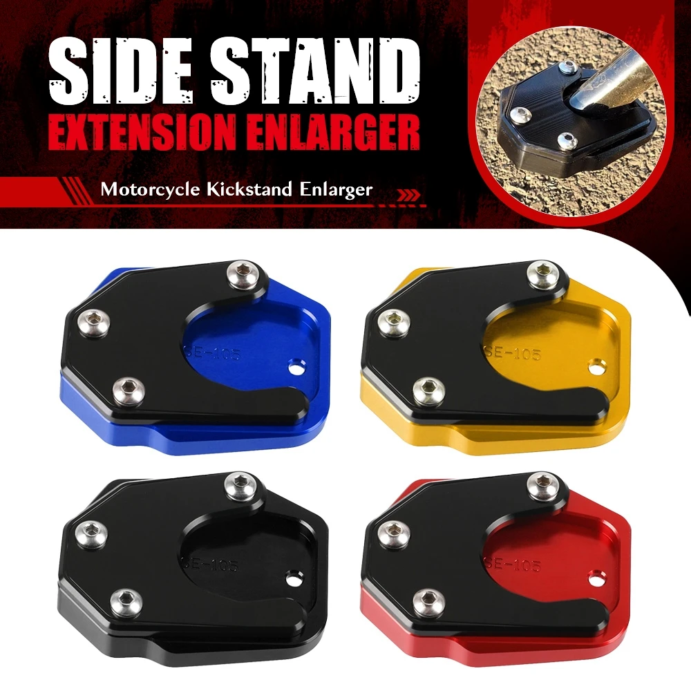 For Honda XL700V Transalp XRV750 RD07 Africa Twin NX650 SLR 650 Dominator NC700S Side Stand Enlarger Kickstand Enlarge Plate Pad