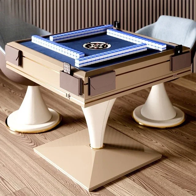 Fully automatic smart mahjo ng table, designer high-end villa home sile nt mahjong tab le