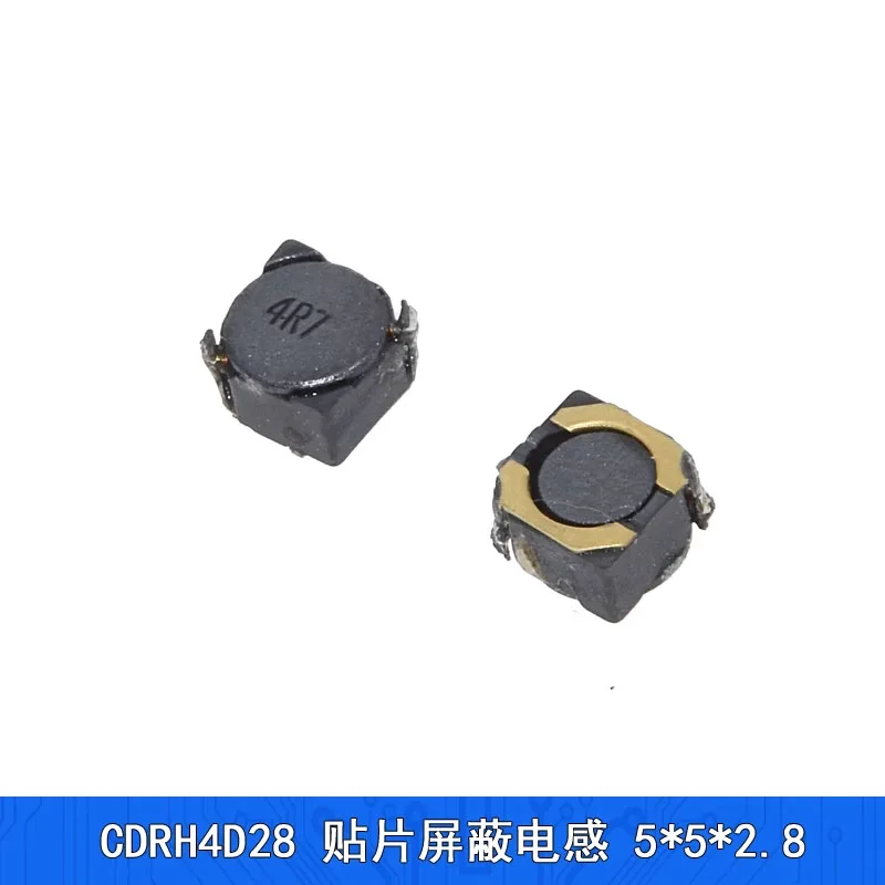 

[10pcs]CDRH4D28 SMD Shielded Power Inductor: 552.8mm, 1μH, 2.2μH, 3.3μH, 4.7μH, 10μH, 22μH, 47μH