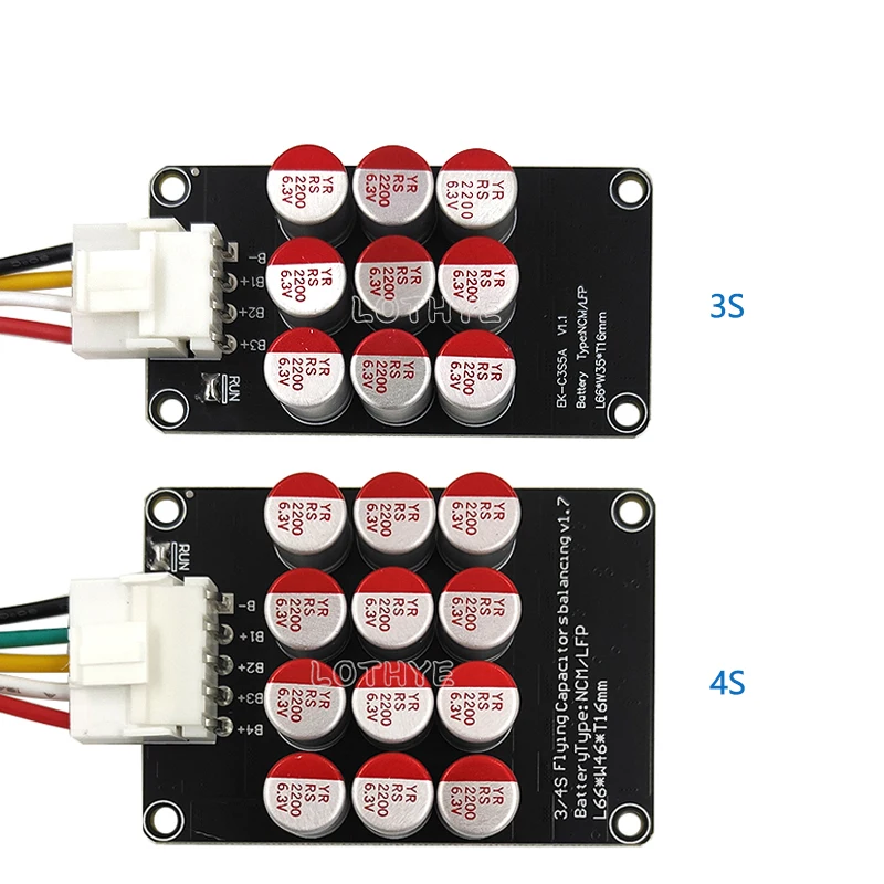 3S 4S Active Equalizer Balancer Board 5A Lithium Battery Li-ion Lipo Lifepo4 LTO Battery Energy Capacitor BMS ﻿