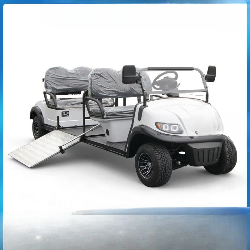 Disabled sightseeing car, barrier-free car, scenic airport shuttle bus