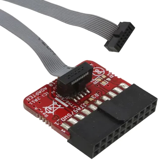 J-LINK/v9 v8 ARM-JTAG-20-10 لوح مهايئ 2.54 ملم دبوس 0.1 1.27 ملم jlink