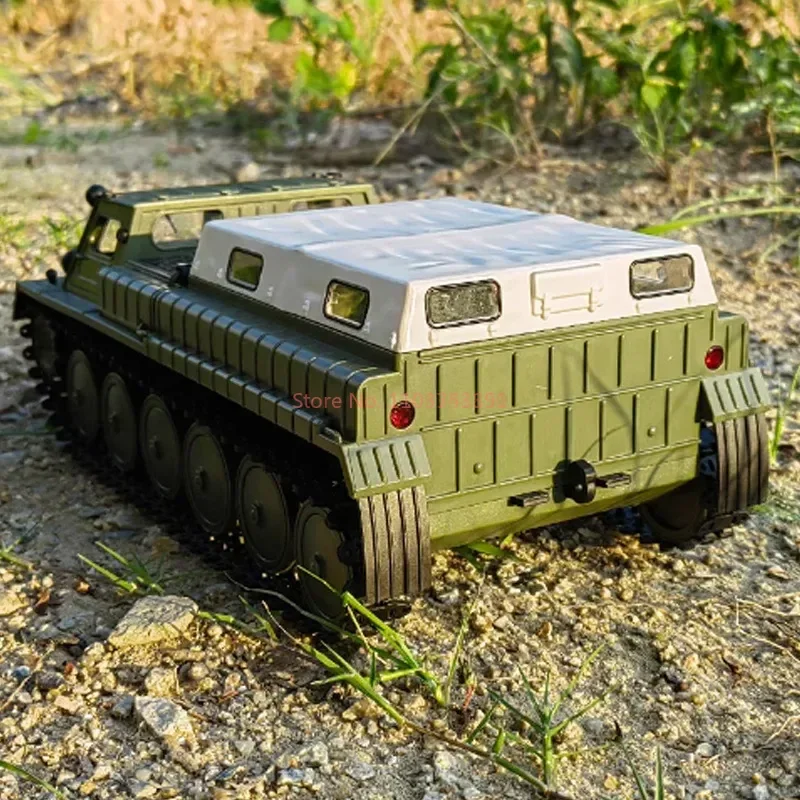 1:16 WPL E-1 Tracked Carrier Tracked Troop Carrier Simulation ทหารรีโมทคอนโทรลรถ GAZ-71 สำหรับของขวัญวันเกิดของเล่น