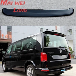 For Volkswagen Multivan/Caravelle/T6 Car Rear Lip Spoiler Trim Black Tail Trunk Wing 2016-2022 Luggage Compartment Tail Diffuser