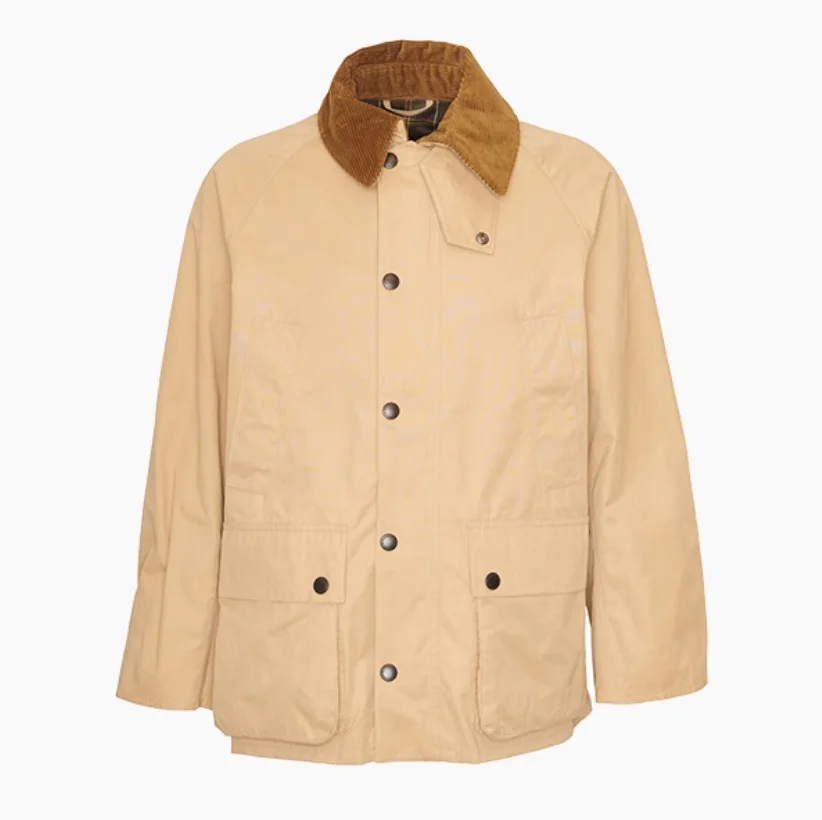 Barbour OS Peached Bedale Unisex Loose Fit Unwaxed Jacket