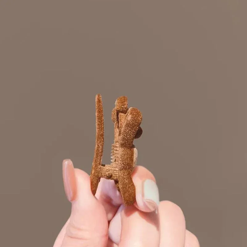 l Hairpin For Women Girls Cute Flocking Cartoon Bear Meta Sweet Hair Ornament Side Hair Clip Barrette Fashion Hair Accessories.