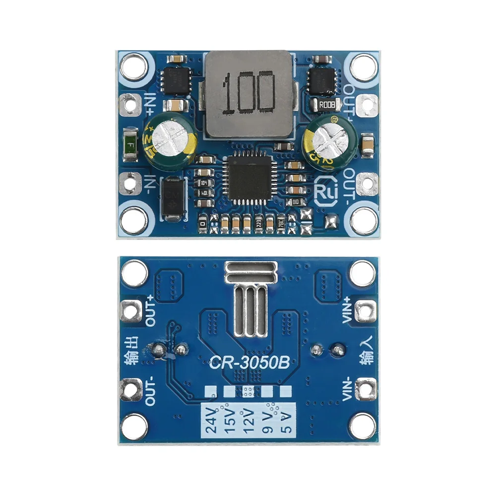 DC-DC Boost/buck Module 3.6-32V To 5V 9V 12V 5A Low Ripple Step-up/down Module Power Adapter Over Temperature Protection