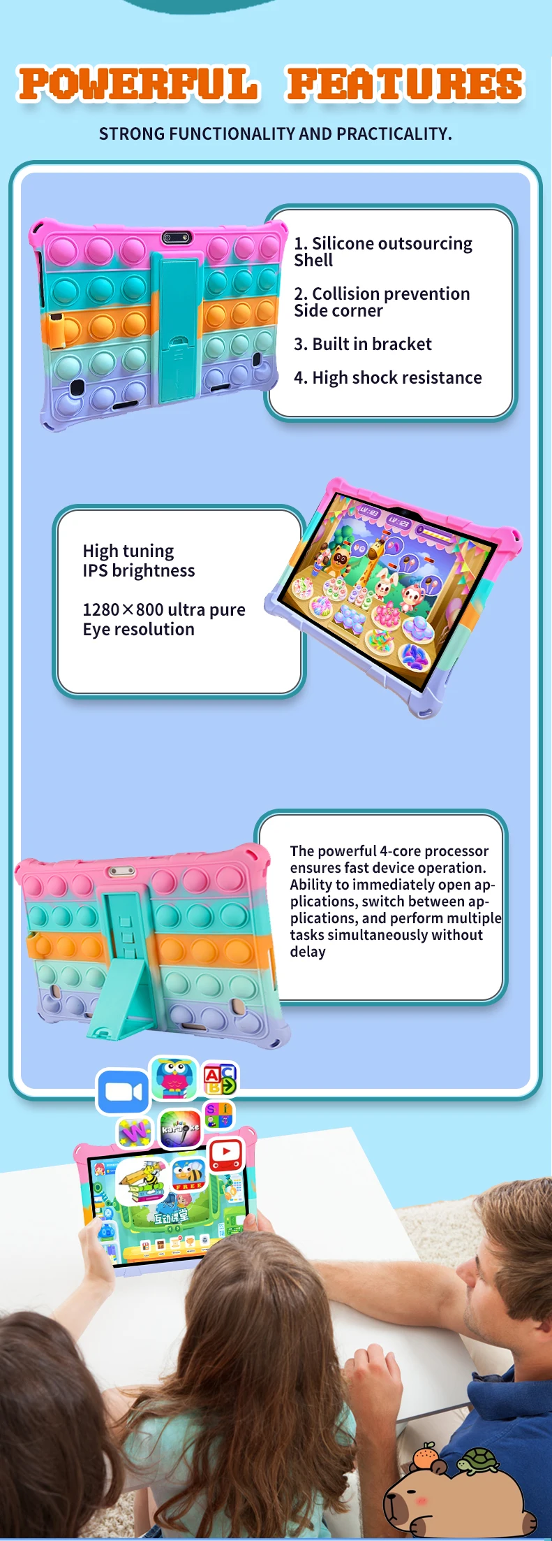 2025 New Original 10.1-inch Android Tablet 4+64GB Best Gift for Children Dual Camera 5G WIFI Android 11