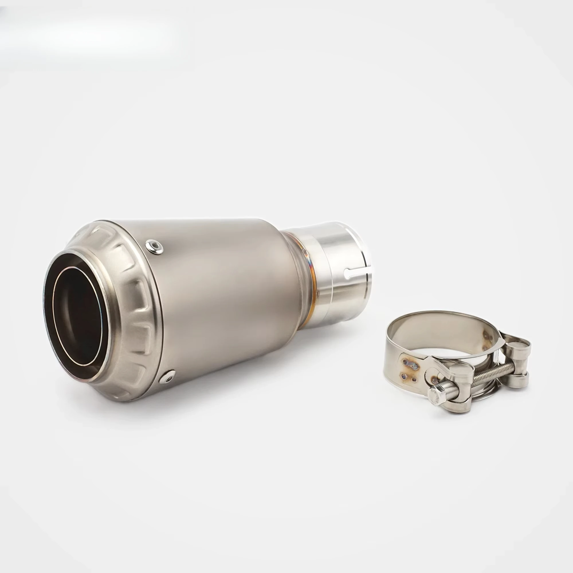 Z900 Fit 2017-2025 Matte Texture Silvery Titanium Alloy Motorcycle  Crown-style Motorcycle Full Exhaust System  OEM