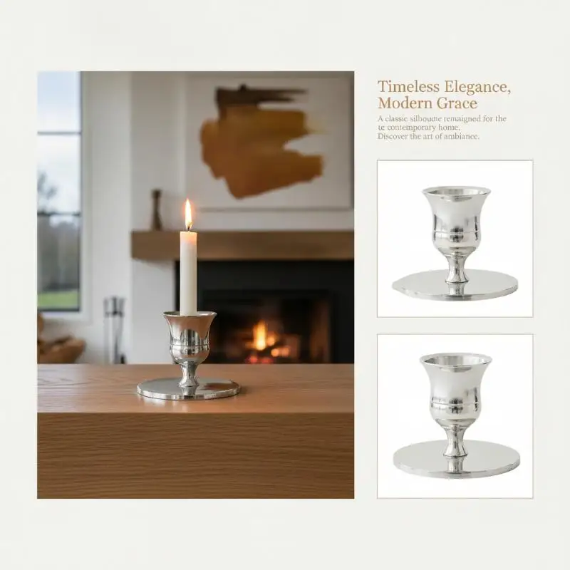 Elegant Creative Candlestick Holder Vintage Tabletop Candle Stand for Wedding Reception Table Centerpiece Decor Gift
