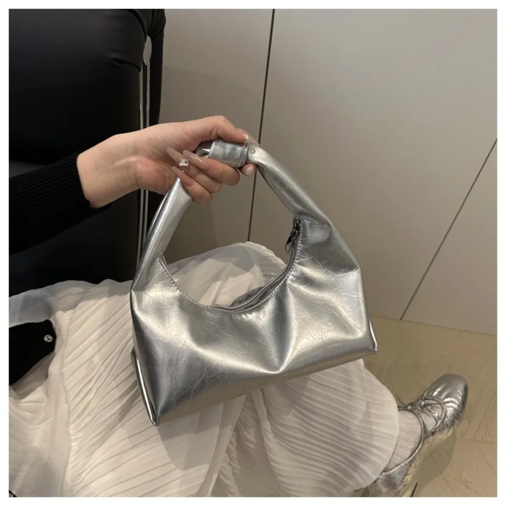 Trendige Vintage-Clutch-Taschen, Schultertaschen aus PU-Leder in Unifarben, luxuriöse Tragetaschen für Damen – Detail 12