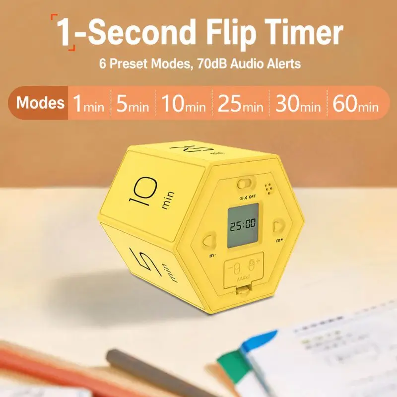 Visual Hexagon Timer Children Time Manager Digital Countdown Timer Students Learning Time Planning And Reminding