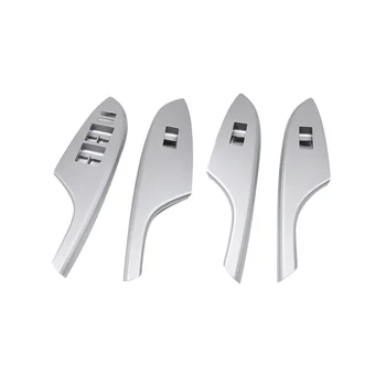 4 Stück Autotür Fenstersc halter Lünette Verkleidung Fenster Glasscheibe Armlehne Hub schalter Knopf abdeckung für Toyota Corolla