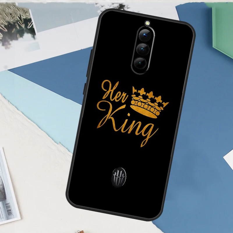 King Queen Couple Lovers Case For ZTE Nubia Red Magic 5G 5S 6R 6S 7S Pro 6 7 Pro Cover For Red Magic 8 Pro Shell