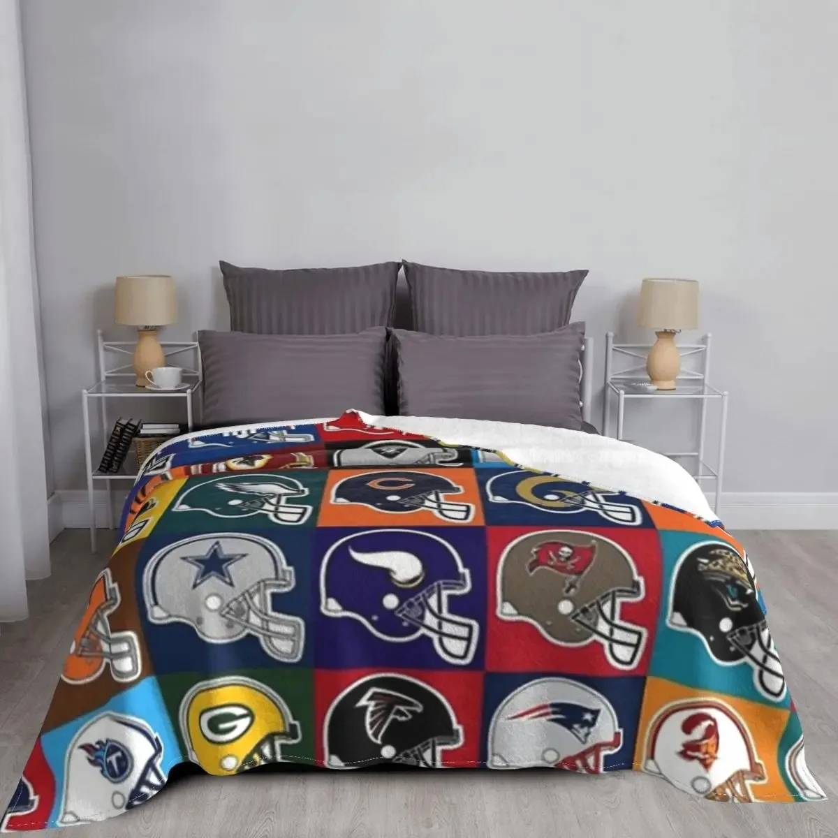 Nfl Usa Blanket Bedspread Bed Plaid Rug Bed Covers Hooded Blanket Blanket On The Bed