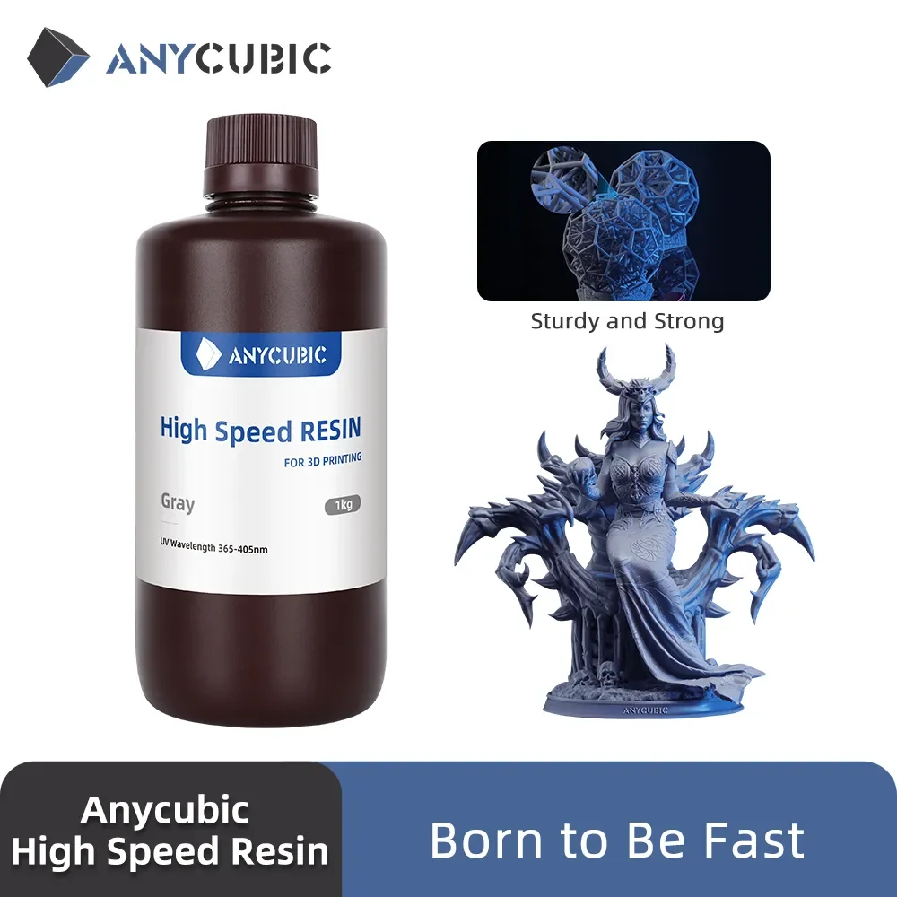 

ANYCUBIC High Speed Resin 5X Faster Printing Speed Low Viscosity UV Resin for Photon Mono M5S LCD 3D Printer