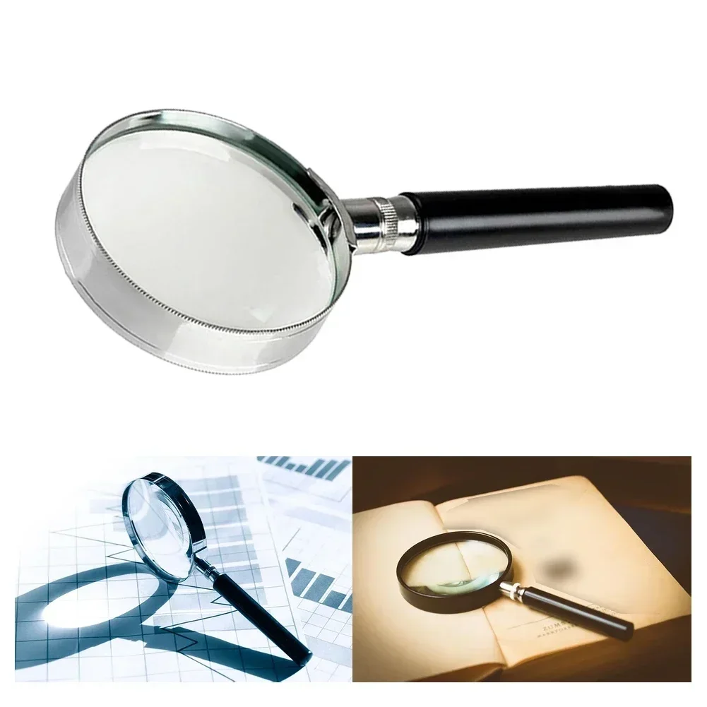 Compact Magnifier 5X Magnification 100mm Lens 75mm Lens 90mm Lens High-quality Metal Lightweight Design Travel Tool