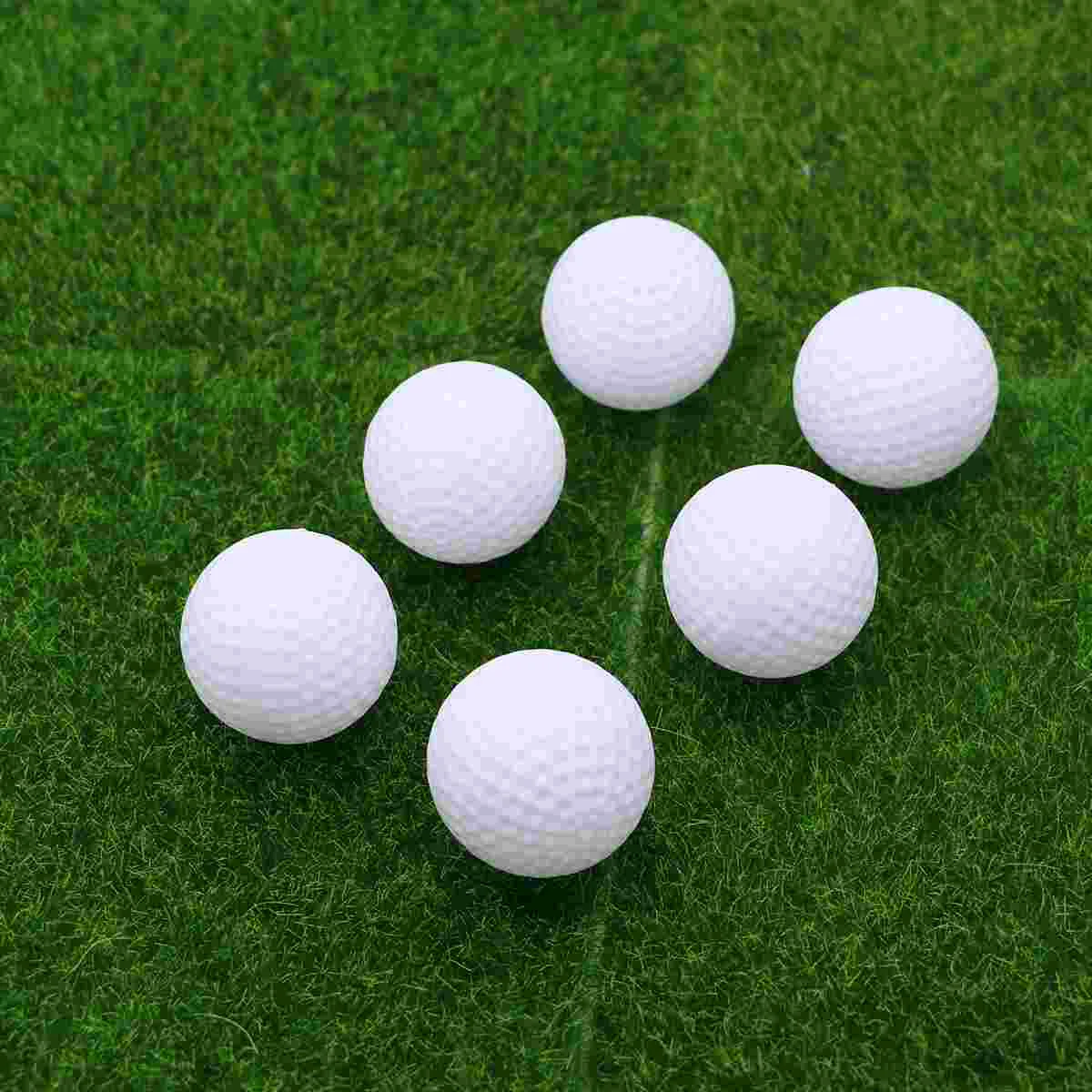 8pcs Plastic Balls Game Toy Balls Practice Balls for Kids Children Golfer (White)