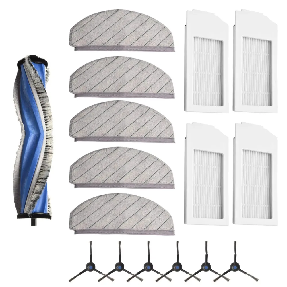 Main / Side Brush Filter Mop Cloth Kit For Ecovacs For Deebot N20 / N20 PLUS / N20  For PRO PLUS Vacuum Cleaner / Accessories
