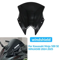 Parabrisas de motocicleta, accesorios para Kawasaki Ninja 500 SE 2024 2025 NINJA500, deflectores de viento, pantalla de parabrisas de doble burbuja