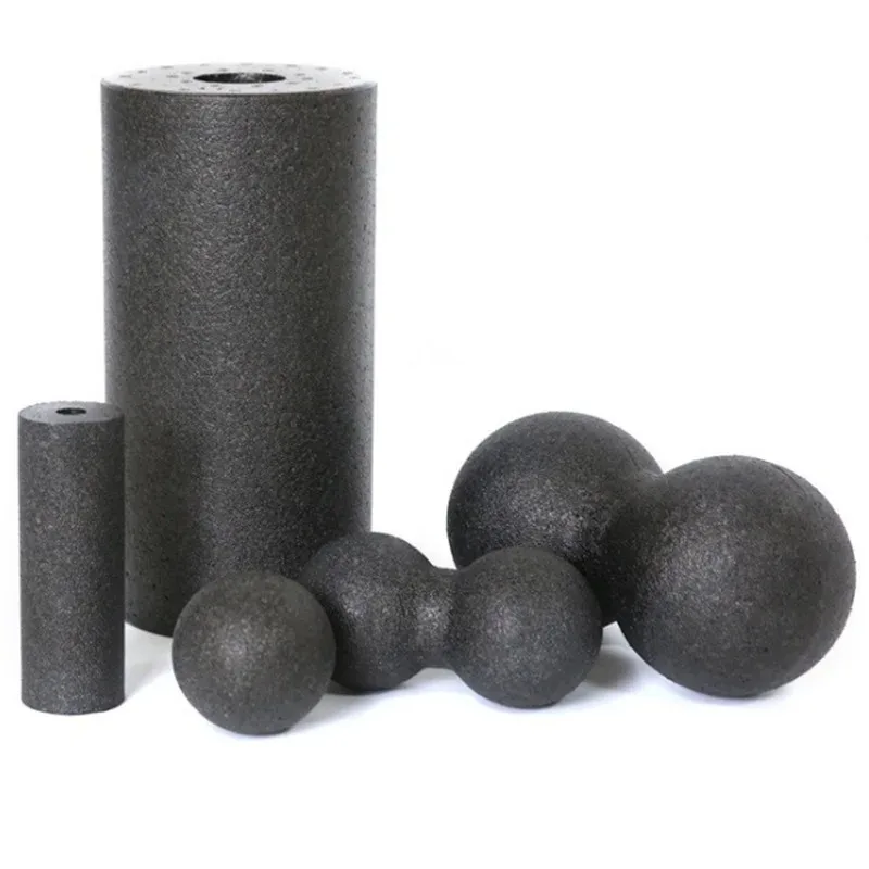 5Pc/Set Yoga Massage Foam Roller Fascia Ball Yoga Column EPP High Density Fitness Roller&Ball Leg Back Neck Massager Pain Relief