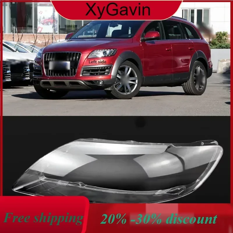 

Car Front Headlight Cover Lens Glass Headlamps Transparent Lampshade Lamp Shell Masks For Audi Q7 2006-2015