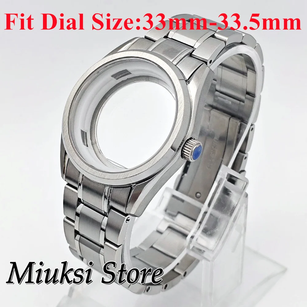 

Корпус для часов NH35, 40 мм, серебряный корпус из нержавеющей стали с сапфировым стеклом, подходит для часов NH35, NH36, аксессуары для часов с механизмом, детали