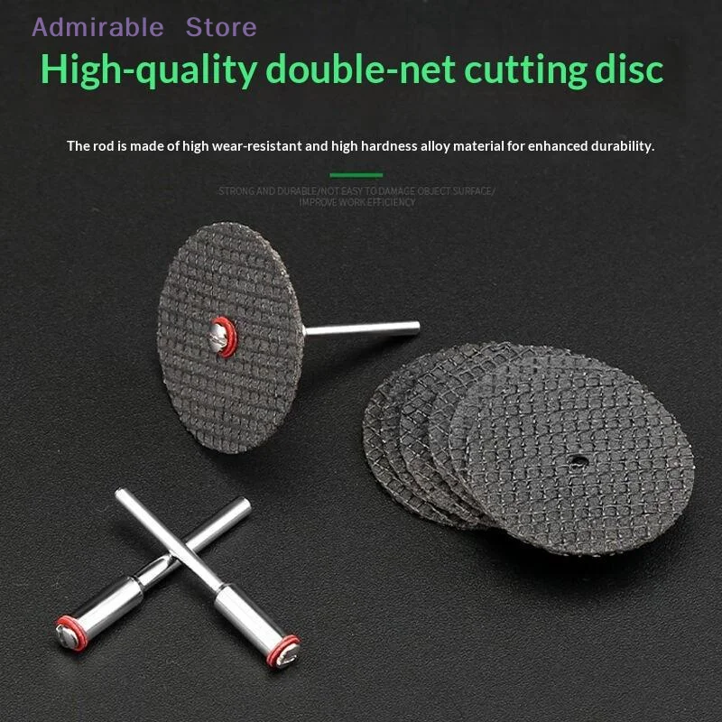 [W]11/21/25/54 Pcs Abrasive Cutting Disc 32mm With Mandrels Grinding Wheels For  Metal Cutting Rotary Tool Saw Blade