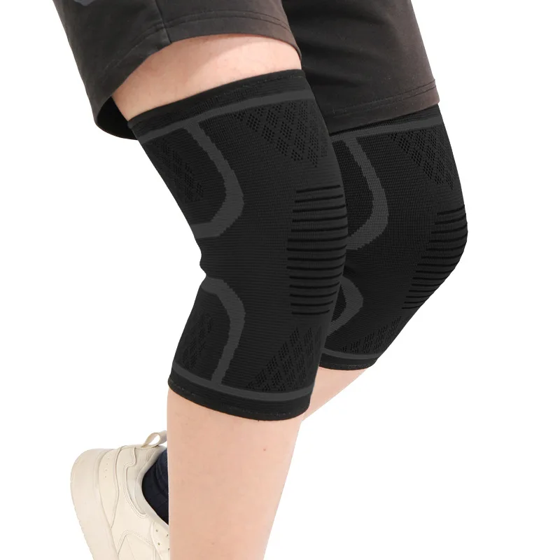 Knee Brace Silicone Non-Slip Running Basketball Climbing Sports Professional Knee Joint High Elasticity Seamless Support Gear