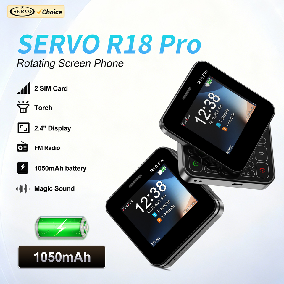  SERVO R18 PRO Slide Screen Mobile Phone Magic Voice Blacklist Speed Dial FM Radio Side Sliding Button Cellphone Dual SIM Standby 